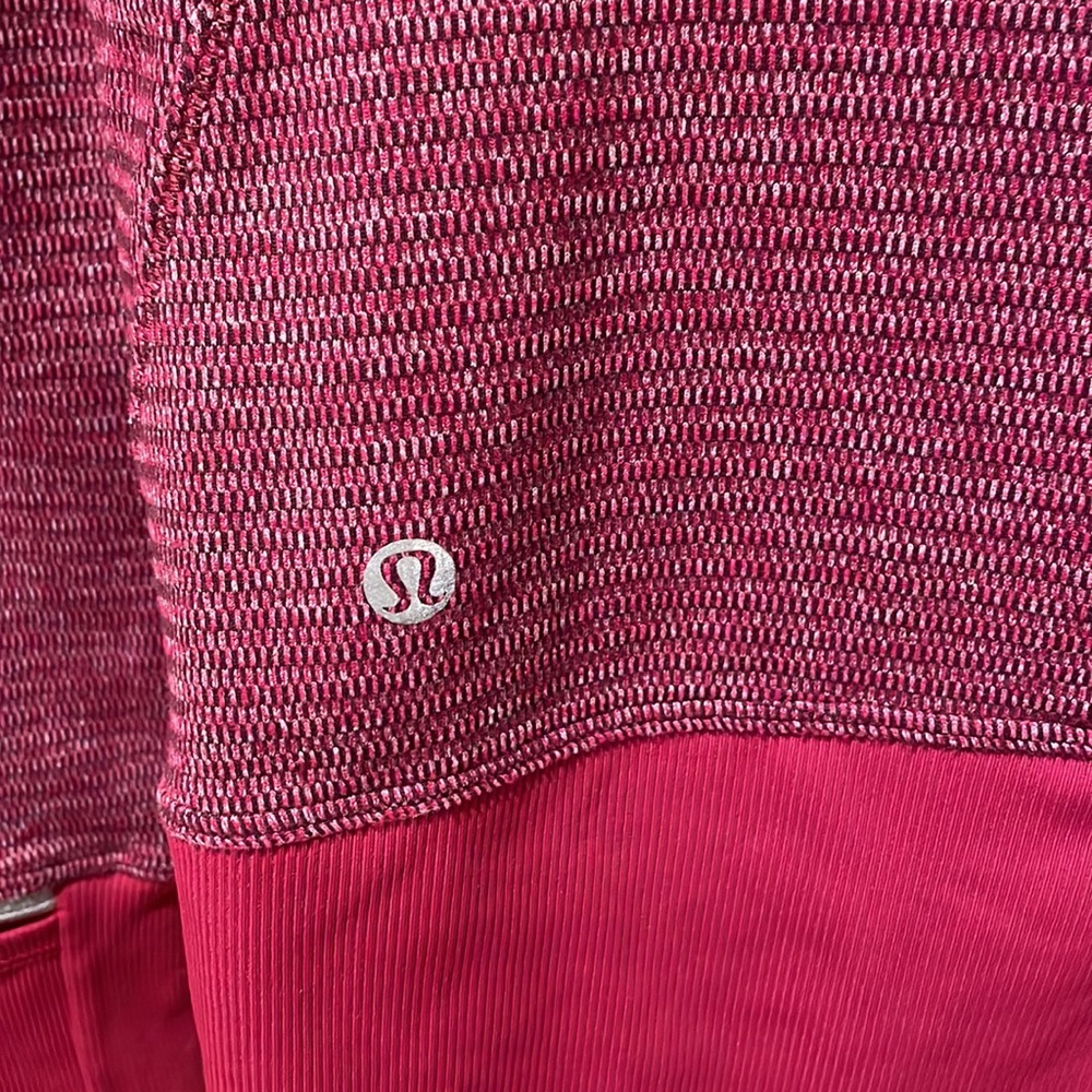 Lululemon Runderful 1/2 Zip Heathered Berry Rumble - Picture 4 of 7